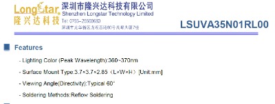 405nm ̻uvaled 3535b 60