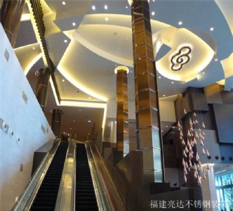 歐式奢華酒店不銹鋼立柱 福建亮達(dá)不銹鋼裝飾供應(yīng)