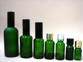 庫存玻璃精油瓶,綠色精油瓶,玻璃瓶