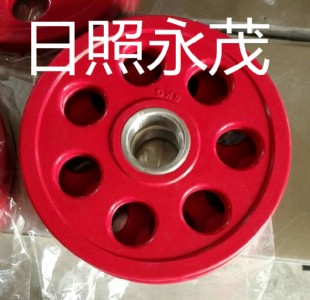 廠家直銷七孔包膠杠鈴片 彩色