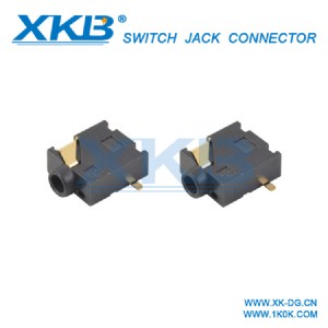 斜口插座 沉板斜口座3.5四極沉板式.4.2h反沉耳機(jī)插座